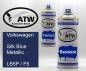 Preview: Volkswagen, Silk Blue Metallic, LB5P / F5: 400ml Sprühdose + 400ml Klarlack - Set, von ATW Autoteile West.